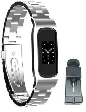 Replacement Strap Wrist Band, Stainless Steel Metal Compatible with Fitness Tracker Replacement Strap Wrist Band, Stainless Steel Metal Compatible with Fitness Tracker