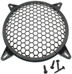 2 Pack 10 Inch Speaker Grill Subwoofer Grill Waffle Grill Guard Protector Cover with Mounting Screws for Home Audio, Black 2 Pack 10 Inch Speaker Grill Subwoofer Grill Waffle Grill Guard Protector Cover with Mounting Screws for Home Audio, Black