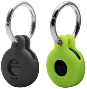 Case for Sticker (2022) 2-Pack. Small Bluetooth Tracker Cover, Protective Holder for Remote Finder and Item Locator, Pets Dog Cat Collar Accessories Black+Green Case for Sticker (2022) 2-Pack. Small Bluetooth Tracker Cover, Protective Holder for Remote Finder and Item Locator, Pets Dog Cat Collar Accessories Black+Green