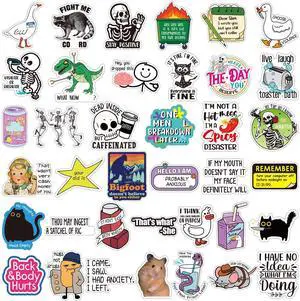 400 Pcs Funny Stickers for Adults Waterproof Vinyl Sarcastic Stickers Meme Decals for Water Bottles, Laptop, Phone, Hard Hats, Journal, Scrapbook 400 Pcs Funny Stickers for Adults Waterproof Vinyl Sarcastic Stickers Meme Decals for Water Bottles, Laptop, Phone, Hard Hats, Journal, Scrapbook