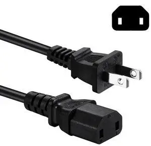 AC Power Cord Compatible with Sony PS4 Pro, Xbox 360 Slim / 360 E Power Supply Brick, UL Listed 2 Prong Power Cable Replacement AC Power Cord Compatible with Sony PS4 Pro, Xbox 360 Slim / 360 E Power Supply Brick, UL Listed 2 Prong Power Cable Replacement