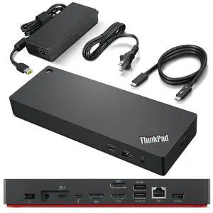 ThinkPad Universal Thunderbolt 4 Dock, 4 Displays, Dynamic Power Charging up to 100W, Black ThinkPad Universal Thunderbolt 4 Dock, 4 Displays, Dynamic Power Charging up to 100W, Black