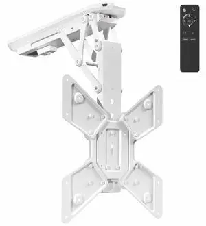 Electric Ceiling TV Mount for 23 to 55 inch Screens, Flip Down Motorized Pitched Roof VESA Mount, White, MOUNT-E-FD55W Electric Ceiling TV Mount for 23 to 55 inch Screens, Flip Down Motorized Pitched Roof VESA Mount, White, MOUNT-E-FD55W