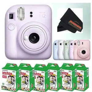 Instax Mini 12 Instant Camera - Lilac Purple w/ 3 Twin Packs Instax Mini 12 Instant Camera - Lilac Purple w/ 3 Twin Packs