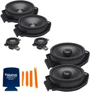 OE Series Direct Replacement Speakers with Front Tweeters Compatible with Chevy Silverado Crew Cab Pickup 07-13 OE Series Direct Replacement Speakers with Front Tweeters Compatible with Chevy Silverado Crew Cab Pickup 07-13