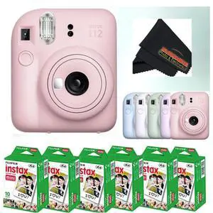 Instax Mini 12 Instant Camera - Blossom Pink w/ 3 Twin Packs Instax Mini 12 Instant Camera - Blossom Pink w/ 3 Twin Packs