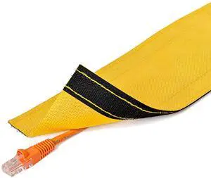 3" Wide Dura Race Carpet Cord Cover Cable Protector Hook and Loop Wire Concealer - 50 Feet - Yellow 3" Wide Dura Race Carpet Cord Cover Cable Protector Hook and Loop Wire Concealer - 50 Feet - Yellow