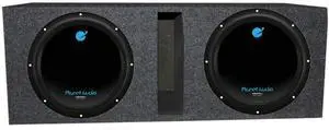 AC12D 12 Inch 3600 Watt 4 Ohm Dual Voice Coil Car Audio Subwoofer Pair with QPower Dual 12 Inch Vented Ported Subwoofer Sub Box Enclosure AC12D 12 Inch 3600 Watt 4 Ohm Dual Voice Coil Car Audio Subwoofer Pair with QPower Dual 12 Inch Vented Ported Subwoofer Sub Box Enclosure