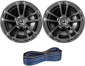Infinity 6.5" Marine Speakers (Qty 2) 1 Pair of OEM Replacement Speakers w/ 50ft Wire (Chrome) 622MB Infinity 6.5" Marine Speakers (Qty 2) 1 Pair of OEM Replacement Speakers w/ 50ft Wire (Chrome) 622MB