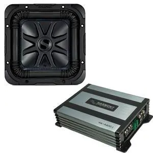 44L7S82 Car Audio Solo-Baric 8" Square L7 Subwoofer Dual 2 Ohm Voice Coils 900 Watts Peak Sub Includes Harmony HA-A400.1 Mono Amplifier Bundle 44L7S82 Car Audio Solo-Baric 8" Square L7 Subwoofer Dual 2 Ohm Voice Coils 900 Watts Peak Sub Includes Harmony HA-A400.1 Mono Amplifier Bundle