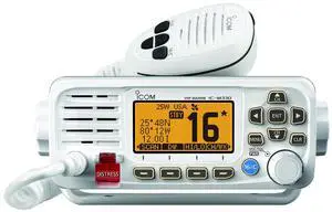 IC-M330 Ultra Compact VHF Marine Transceiver Without GPS - White IC-M330 Ultra Compact VHF Marine Transceiver Without GPS - White