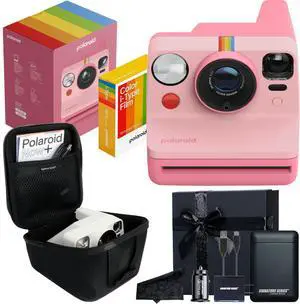 Polaroid Originals Now I-Type Instant Camera with 16 Color Film Photos and Signature Series Case (Gen 3 + Signature Gift Bundle, Pink) Polaroid Originals Now I-Type Instant Camera with 16 Color Film Photos and Signature Series Case (Gen 3 + Signature Gift Bundle, Pink)