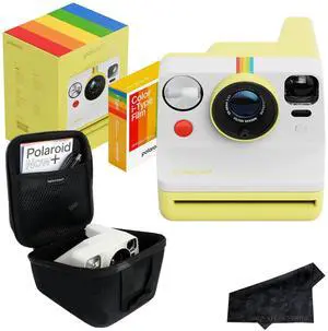 Polaroid Now 3rd Generation i-Type Instant Film Camera with 16 Color Film Photos, Yellow, with Signature Series Case Bundle Polaroid Now 3rd Generation i-Type Instant Film Camera with 16 Color Film Photos, Yellow, with Signature Series Case Bundle