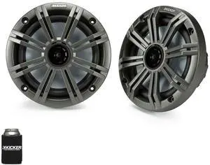 6.5" Charcoal Marine Speakers (Qty 2) 1 Pair of OEM Replacement Speakers 6.5" Charcoal Marine Speakers (Qty 2) 1 Pair of OEM Replacement Speakers