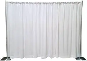 Premier Portable Pipe and Drape Backdrop Kit 8ft x 10ft (White) Premier Portable Pipe and Drape Backdrop Kit 8ft x 10ft (White)