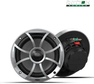 Recon 6-S | High Output Component Style 6.5" Marine Coaxial Speakers with Silver Grille Recon 6-S | High Output Component Style 6.5" Marine Coaxial Speakers with Silver Grille