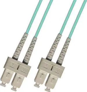 150 Meter OM3 10 Gigabit Multimode Duplex Fiber Optic Cable (50/125) - SC to SC - Aqua 150 Meter OM3 10 Gigabit Multimode Duplex Fiber Optic Cable (50/125) - SC to SC - Aqua