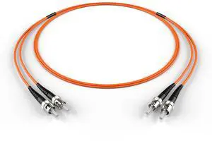 OM2 ST ST Duplex Fiber Patch Cable 50/125 Multimode - 125 Meter OM2 ST ST Duplex Fiber Patch Cable 50/125 Multimode - 125 Meter