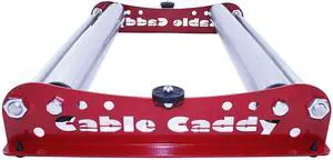 Cable Dispenser Cable Caddy 510 Heavy Duty unwinder for reels max 20" width - red (assembled in USA) Cable Dispenser Cable Caddy 510 Heavy Duty unwinder for reels max 20" width - red (assembled in USA)