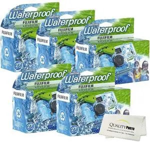 Quick Snap Waterproof 27 exposures 35mm Camera 800 Film, 1 Pack + Quality Photo Microfiber Cloth (5 Pack) Quick Snap Waterproof 27 exposures 35mm Camera 800 Film, 1 Pack + Quality Photo Microfiber Cloth (5 Pack)