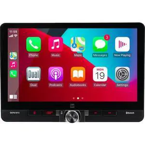Dual DCPA1013 1-DIN 10.1"" Apple CarPlay Android Auto Digital Multimedia Receiver Dual DCPA1013 1-DIN 10.1"" Apple CarPlay Android Auto Digital Multimedia Receiver