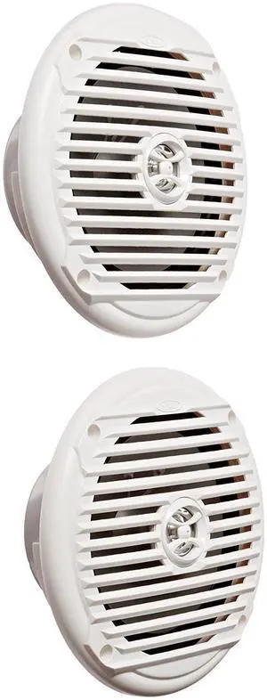 Jensen MS6007WR 6.5 Coaxial Marine Speakers, 60 Watts, White, Sold as Pair Jensen MS6007WR 6.5 Coaxial Marine Speakers, 60 Watts, White, Sold as Pair
