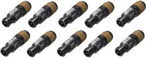 10 Neutrik SpeakOn NL2FXX-W-S 2 Pole Inline Female Locking Speaker Connector, Replaces The Now Discontinued NL2FX 10 Neutrik SpeakOn NL2FXX-W-S 2 Pole Inline Female Locking Speaker Connector, Replaces The Now Discontinued NL2FX
