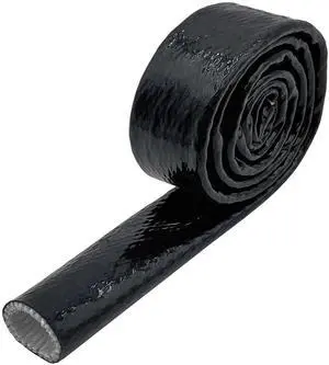 1" Thermo Armor Silicone Coated Fiberglass Fire Sleeve - 10 Feet - Black 1" Thermo Armor Silicone Coated Fiberglass Fire Sleeve - 10 Feet - Black