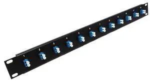 12 Port LC Fiber Optic Cable Patch Panel Singlemode (Loaded 1u) 19" 12 Port LC Fiber Optic Cable Patch Panel Singlemode (Loaded 1u) 19"