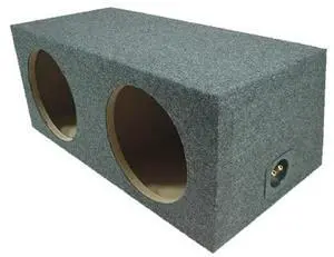 Car Audio Dual 10" Sealed Subwoofer Rear Angle Sub Box Enclosure 3/4" MDF Wood Car Audio Dual 10" Sealed Subwoofer Rear Angle Sub Box Enclosure 3/4" MDF Wood