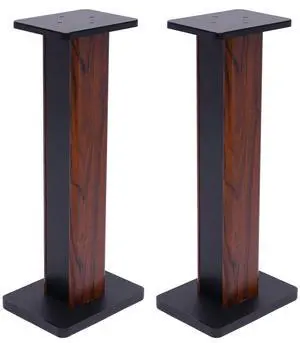 28 Inch Speaker Stands Pair, Wood Grain Floor Speaker Stands, Universal Bookshelf Speakers for Home Theater (Yellow Sandalwood) 28 Inch Speaker Stands Pair, Wood Grain Floor Speaker Stands, Universal Bookshelf Speakers for Home Theater (Yellow Sandalwood)