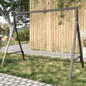 Metal Outdoor Porch Swing Stand - Outdoor Heavy Duty Swing Frame for 4 Ft. or 5 Ft. Swings, Perfect for Patio, Yard and Garden Metal Outdoor Porch Swing Stand - Outdoor Heavy Duty Swing Frame for 4 Ft. or 5 Ft. Swings, Perfect for Patio, Yard and Garden