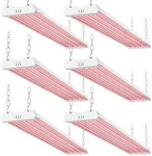 Sunco 6 Pack Grow Lights for Indoor Plants LED, 4FT Grow Light for Greenhouse, 80W, Full Spectrum, Integrated Suspended Fixture, Linkable, Plug in, for Seedlings, Vegetables, Flowers Sunco 6 Pack Grow Lights for Indoor Plants LED, 4FT Grow Light for Greenhouse, 80W, Full Spectrum, Integrated Suspended Fixture, Linkable, Plug in, for Seedlings, Vegetables, Flowers