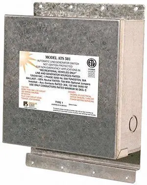 (ATS501) 120/240 Volt 50 Amp Transfer Switch (ATS501) 120/240 Volt 50 Amp Transfer Switch