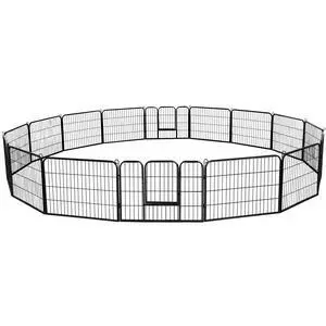 Decorative Garden Fence - 24in x 43ft Rustproof Folding Fencing Landscape Patio Flower Bed Animal Barrier Border for Dog Outdoor Fences Black Decorative Garden Fence - 24in x 43ft Rustproof Folding Fencing Landscape Patio Flower Bed Animal Barrier Border for Dog Outdoor Fences Black