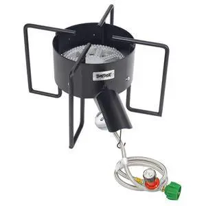 KAB6 Bayou Banjo Cooker - Propane Burner for Outdoor Cooking, Outdoor Stove - Crawfish Boiler, Homebrew Burner - Large Stock Pots - Fish Boil, Gumbo, Soup, Stew, Brewing, Tamales KAB6 Bayou Banjo Cooker - Propane Burner for Outdoor Cooking, Outdoor Stove - Crawfish Boiler, Homebrew Burner - Large Stock Pots - Fish Boil, Gumbo, Soup, Stew, Brewing, Tamales