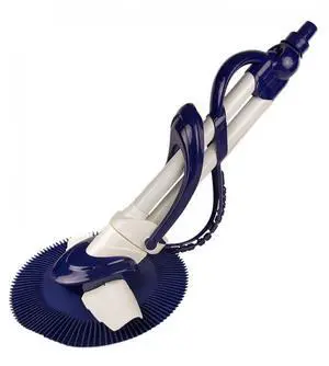 Suction-Side Universal Swimming Pool Vacuum | Hammer Cleaner Technology | Lightweight Design for Cleaning Inground Pools | Easy Installation, No Tools Required | Blue & White Suction-Side Universal Swimming Pool Vacuum | Hammer Cleaner Technology | Lightweight Design for Cleaning Inground Pools | Easy Installation, No Tools Required | Blue & White