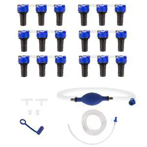 Battery Watering System for 6V Flooded Lead Acid Batteries (6-Battery Kit) Includes Manual Hand Pump Single Point Watering System for Golf Carts & RVs Battery Watering System for 6V Flooded Lead Acid Batteries (6-Battery Kit) Includes Manual Hand Pump Single Point Watering System for Golf Carts & RVs