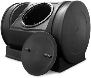 Compost Wizard Jr 7 Cubic Feet Outdoor Home Garden Compost Bucket Storage Container with Carrying Handles, Black Compost Wizard Jr 7 Cubic Feet Outdoor Home Garden Compost Bucket Storage Container with Carrying Handles, Black