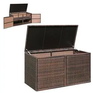 Rattan Deck Box 73 Gallon Wicker Storage Box W/Separate Storage Shelf, Openable Door, Steel Frame, Toys and Tools Organize for Yard, Garden, Balcony, Porch, Patio Rattan Storage Box (Brown) Rattan Deck Box 73 Gallon Wicker Storage Box W/Separate Storage Shelf, Openable Door, Steel Frame, Toys and Tools Organize for Yard, Garden, Balcony, Porch, Patio Rattan Storage Box (Brown)