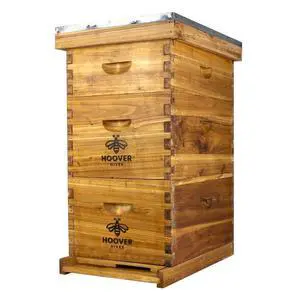 Complete 8-Frame Beehive Kit Wax-Coated Fir Wood, Includes 2 Deep Brood Boxes, 1 Medium Super, Langstroth Frames & CellTech Foundations Durable, Weather-Resistant Beekeeping Supplies Complete 8-Frame Beehive Kit Wax-Coated Fir Wood, Includes 2 Deep Brood Boxes, 1 Medium Super, Langstroth Frames & CellTech Foundations Durable, Weather-Resistant Beekeeping Supplies