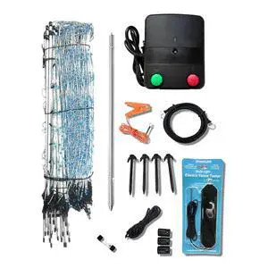 Premium Electric Sheep & Goat Netting Kit- AC Energizer (9/35/8) for Backyards, Homesteaders, and Livestock Owners Premium Electric Sheep & Goat Netting Kit- AC Energizer (9/35/8) for Backyards, Homesteaders, and Livestock Owners