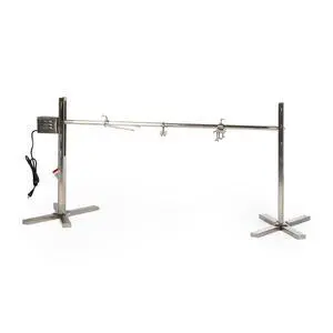 Ash & Ember 13W Tripod Rotisserie Roaster Stand, Rated 85 LB, Adjustable Height Open Fire Roaster, Round Stainless Steel Spit Rod, Electric BBQ Grill Stand for Pork, Chicken, Lamb, or Goat Ash & Ember 13W Tripod Rotisserie Roaster Stand, Rated 85 LB, Adjustable Height Open Fire Roaster, Round Stainless Steel Spit Rod, Electric BBQ Grill Stand for Pork, Chicken, Lamb, or Goat
