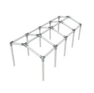 Canopy Fittings Kit 1-3/8" Low Peak Frame Carport Connectors Full Set for 10 Legs, Heavy-Duty Galvanized Steel, Rust-Proof Finish Canopy Fittings Kit 1-3/8" Low Peak Frame Carport Connectors Full Set for 10 Legs, Heavy-Duty Galvanized Steel, Rust-Proof Finish