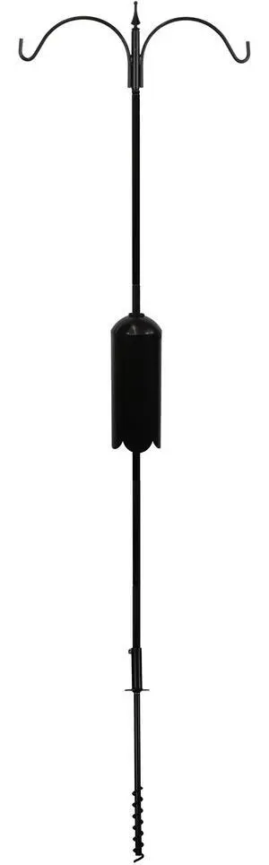 Bird Feeder Pole Set with Squirrel Baffle & Twister Ground Socket (2 Arm) Bird Feeder Pole Set with Squirrel Baffle & Twister Ground Socket (2 Arm)