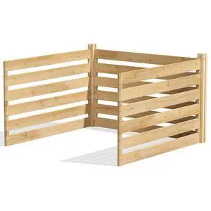 Premium Cedar Wood Composter Add-On Kit, 36" L x 36" W x 31" H (3/4" Thick) / 173.92 gallons - Not for independent use; to be added on to RCCOMP36 - Made in USA with North American Cedar Premium Cedar Wood Composter Add-On Kit, 36" L x 36" W x 31" H (3/4" Thick) / 173.92 gallons - Not for independent use; to be added on to RCCOMP36 - Made in USA with North American Cedar