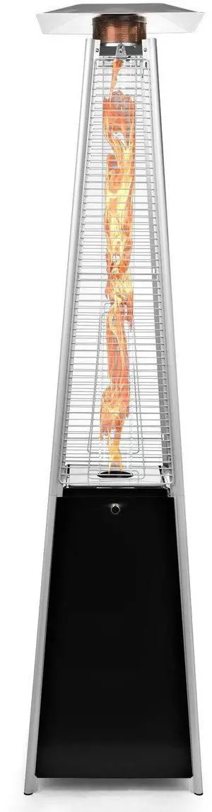 Outdoor Propane Patio Heater - Commercial LP Gas Porch & Deck Heater - Black Outdoor Propane Patio Heater - Commercial LP Gas Porch & Deck Heater - Black