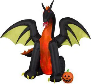 50202 Animated Airblown Fire & Ice Dragon, 9 Foot 50202 Animated Airblown Fire & Ice Dragon, 9 Foot