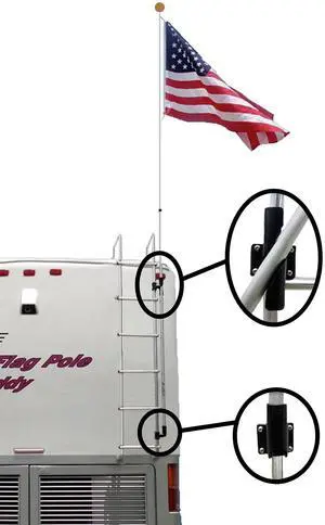 RV Flag Pole Kit 12 Feet RV Flag Pole Kit 12 Feet