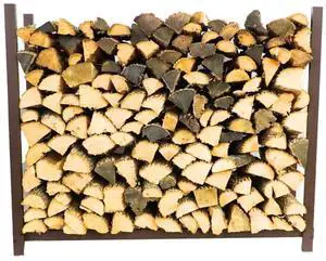 4-Foot Brown Firewood Rack Made in USA 1/4 Cord Raised Lumber Storage Rack Keeps Wood Dry & Ready Heavy-Duty Steel, Structural (Without Cover) 4-Foot Brown Firewood Rack Made in USA 1/4 Cord Raised Lumber Storage Rack Keeps Wood Dry & Ready Heavy-Duty Steel, Structural (Without Cover)